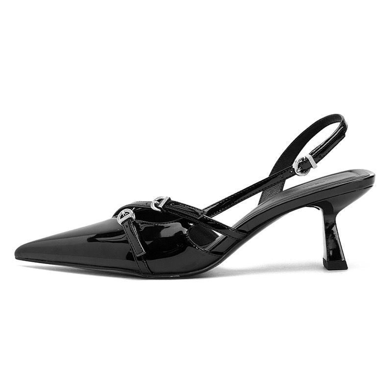 All-Match Pointed Stiletto Heel High Heels With Buckle